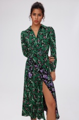 with floral print dress