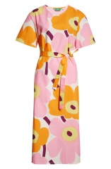 with floral print dress