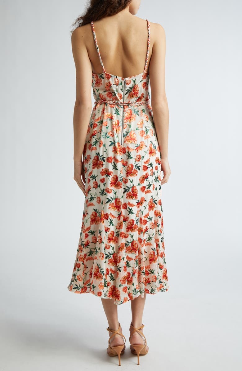 with floral print dress