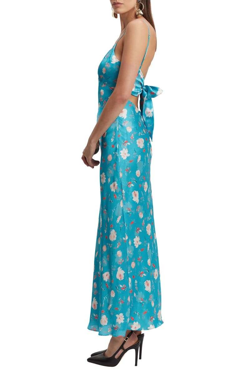 with floral print dress