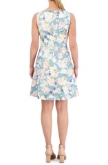 with floral print dress