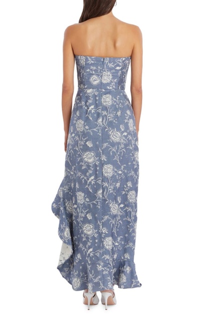 with floral print dress