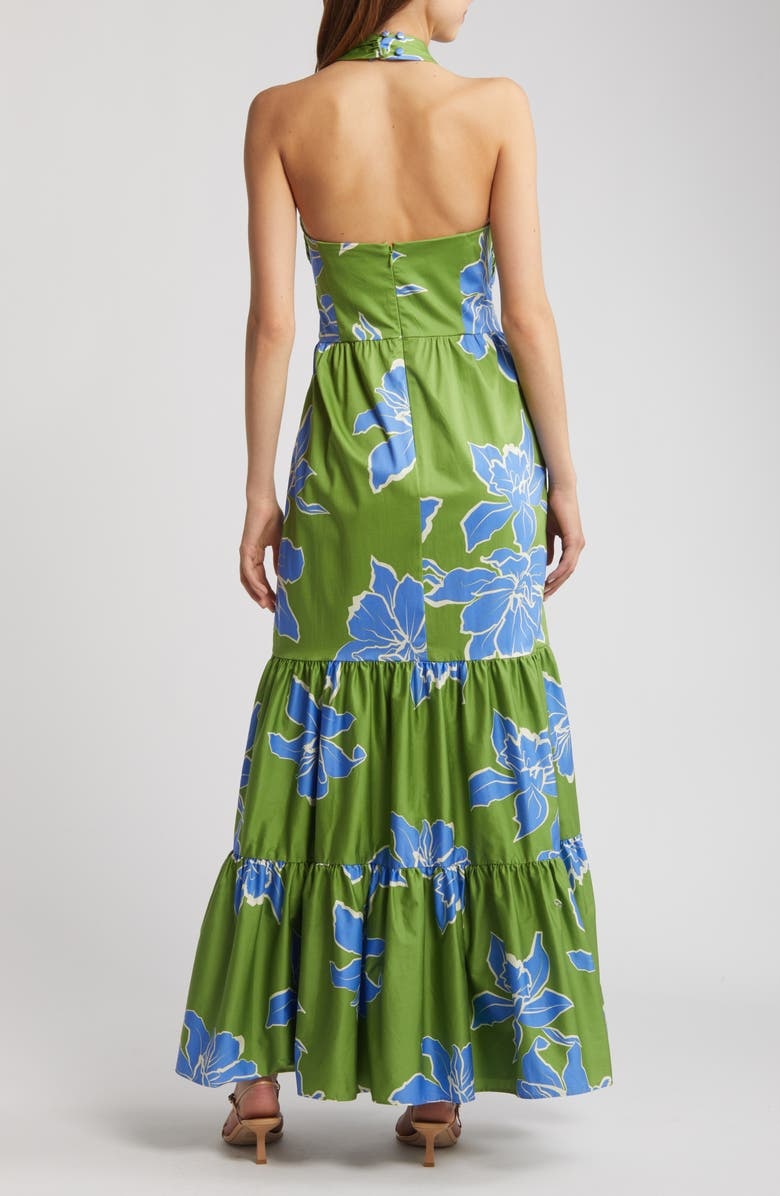 with floral print dress