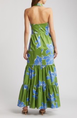 with floral print dress