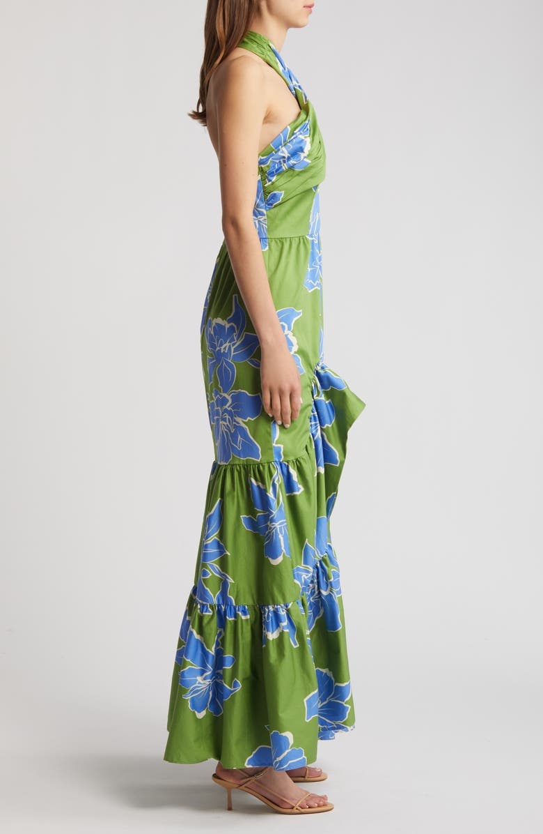 with floral print dress