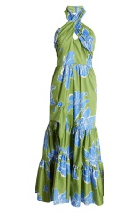 with floral print dress