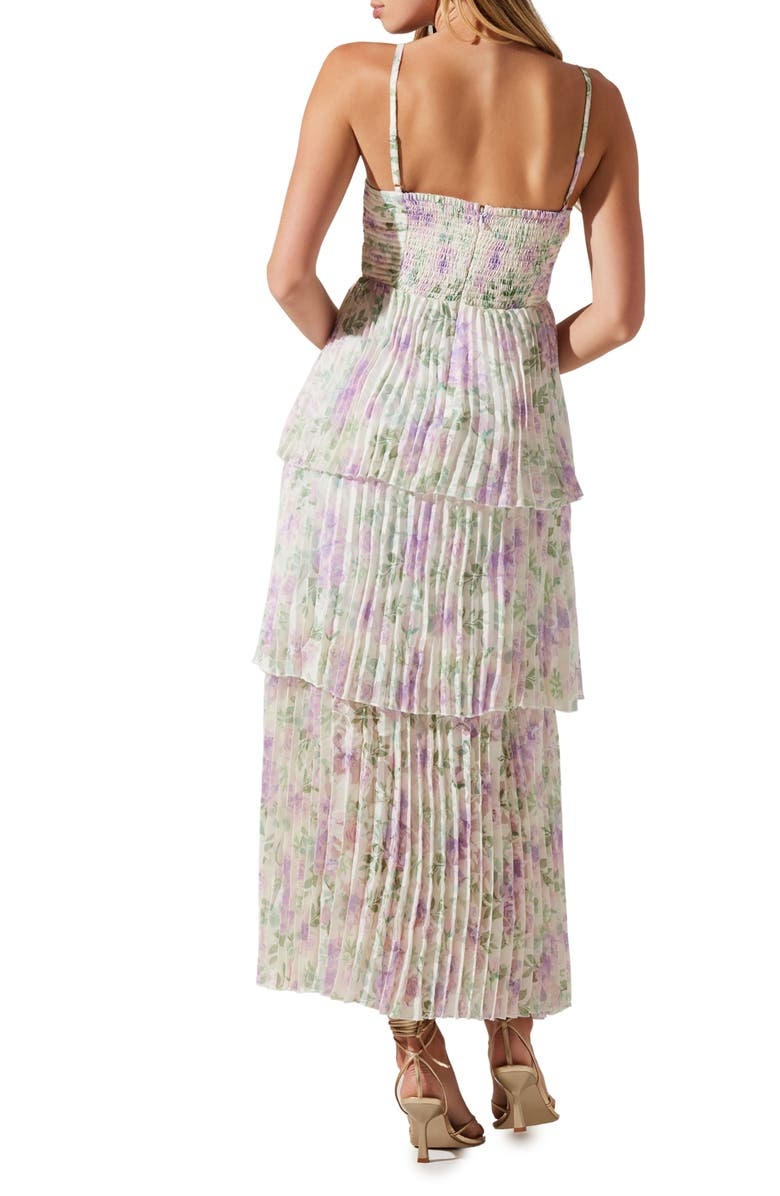 with floral print dress