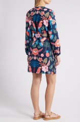 with floral print dress