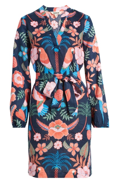 with floral print dress