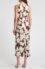 with floral print dress