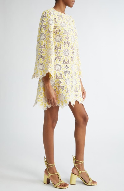 with floral print dress