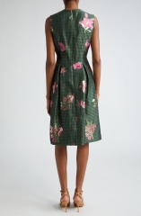 with floral print dress