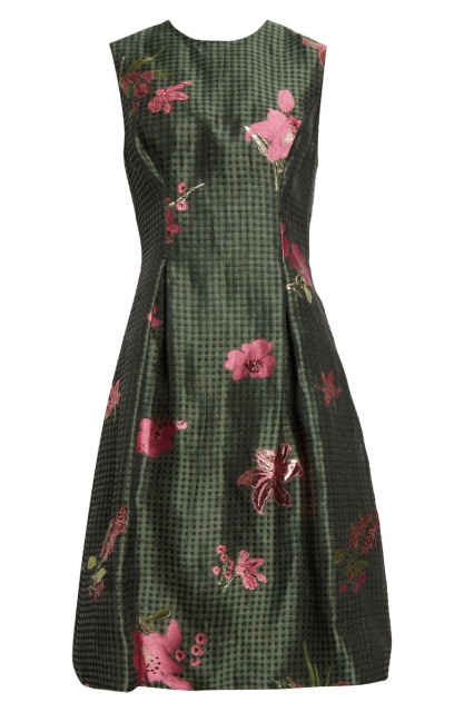 with floral print dress