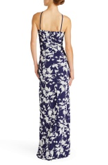 with floral print dress