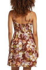 with floral print dress