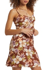 with floral print dress
