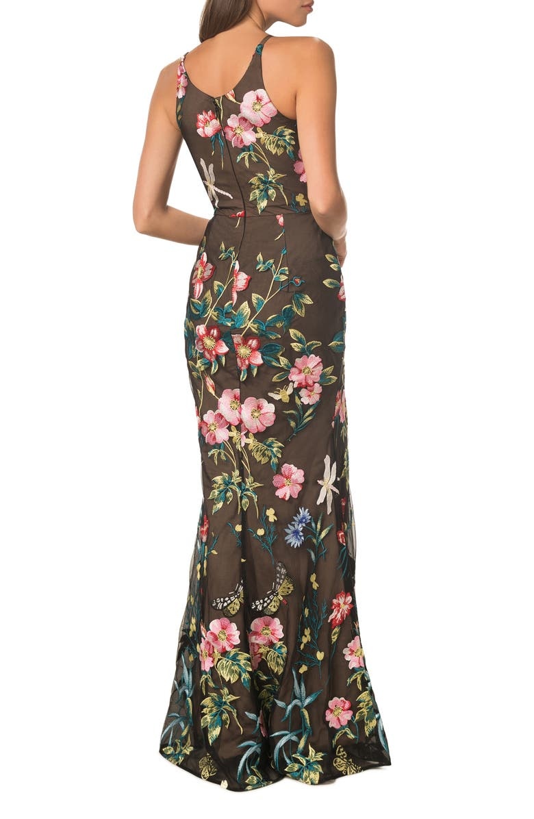 with floral print dress