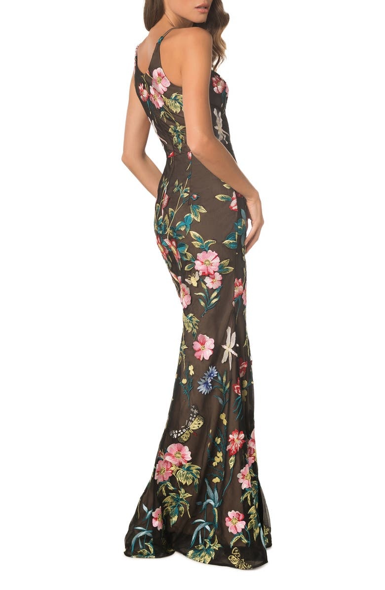 with floral print dress