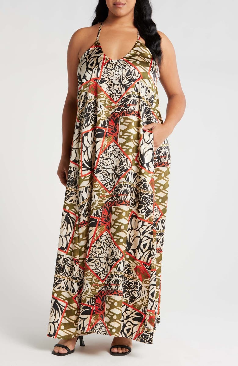 with floral print dress
