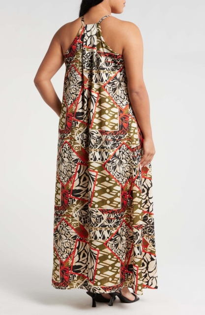 with floral print dress