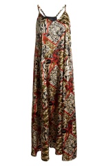 with floral print dress