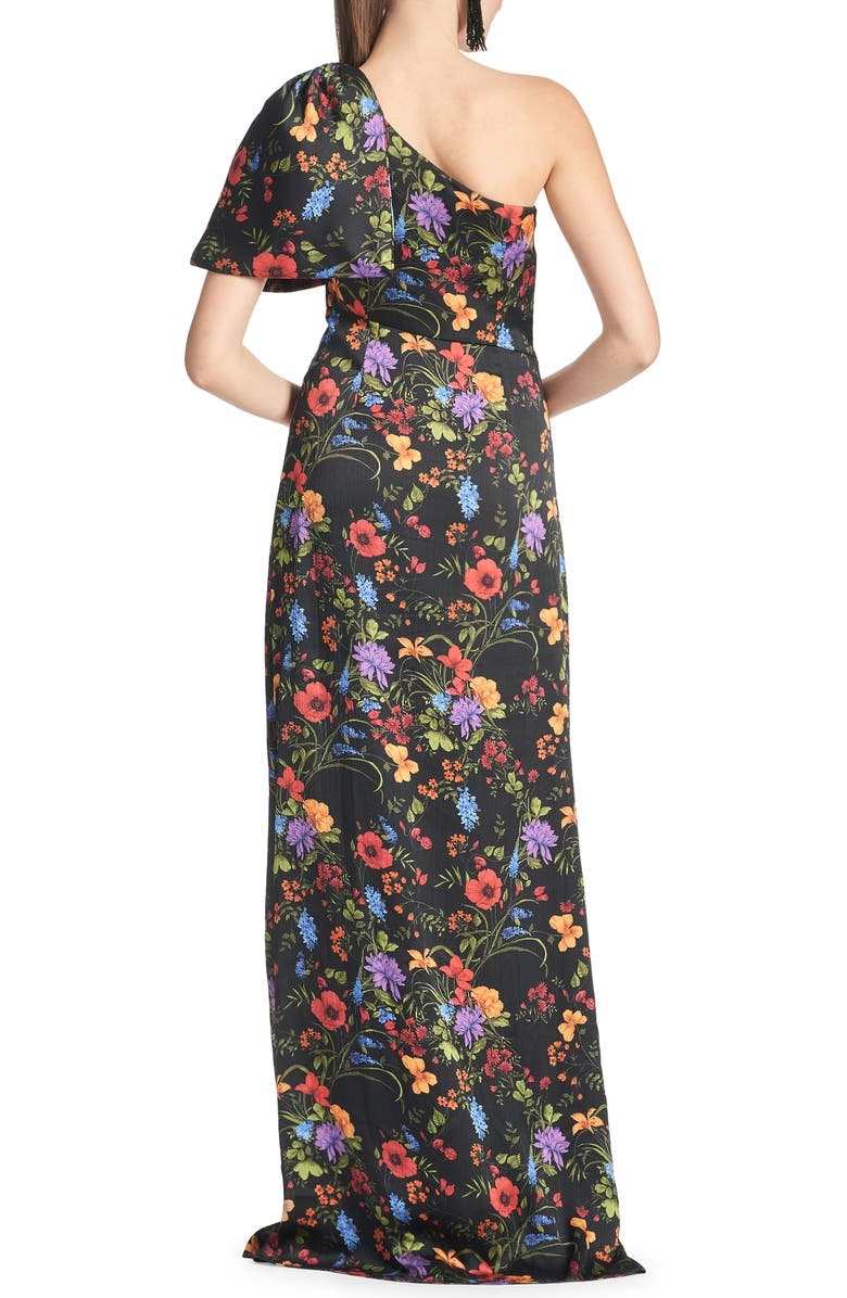 with floral print dress