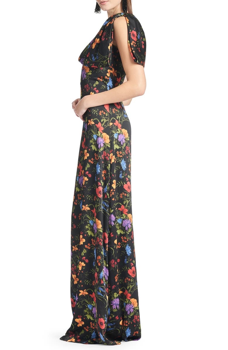 with floral print dress