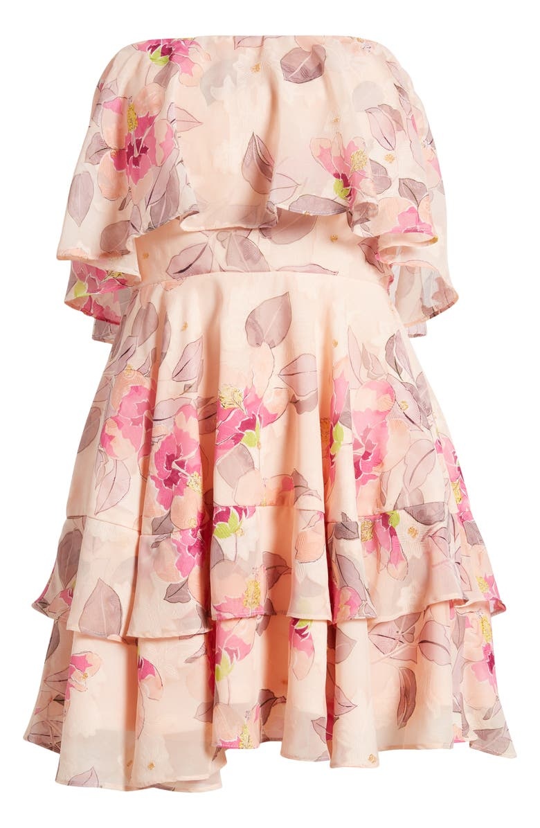 with floral print dress