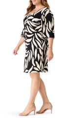 with floral print dress