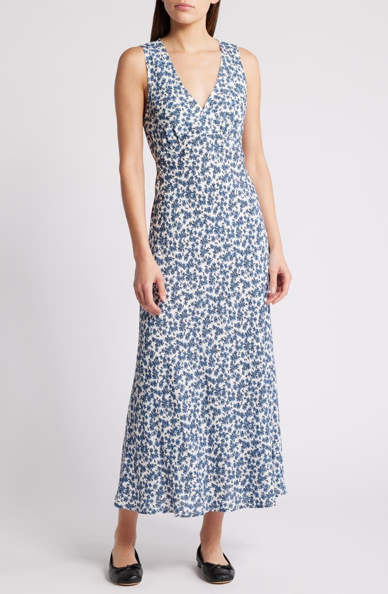 with floral print dress