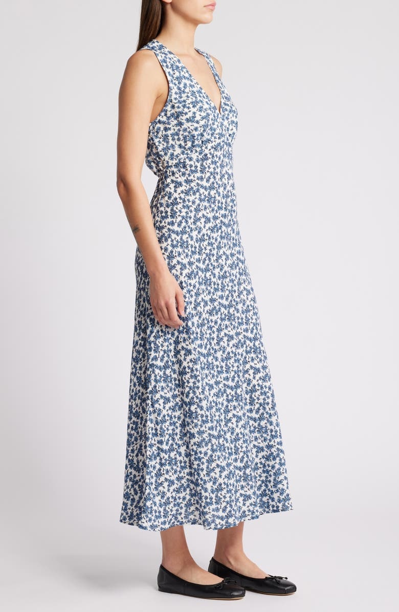 with floral print dress