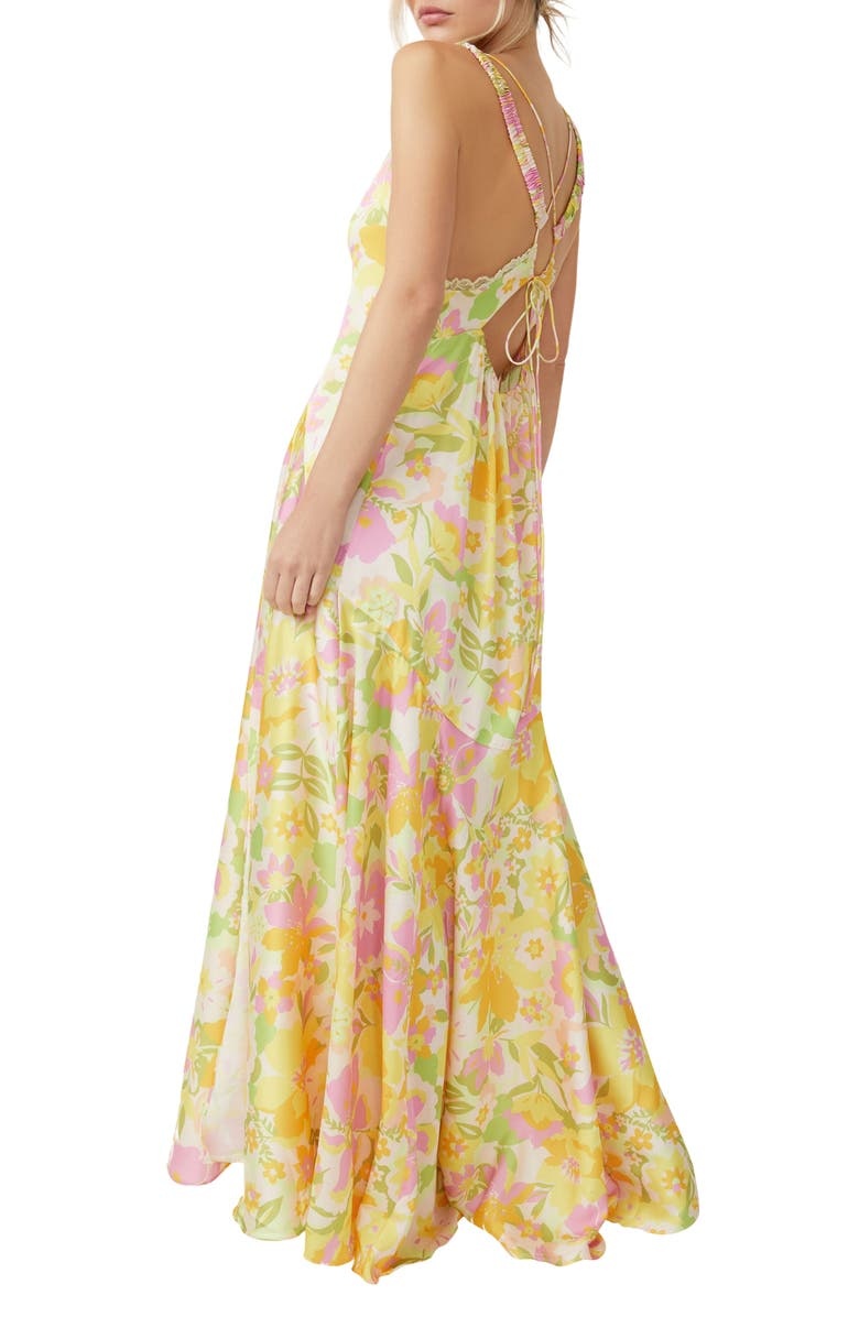 with floral print dress