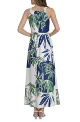 with floral print dress