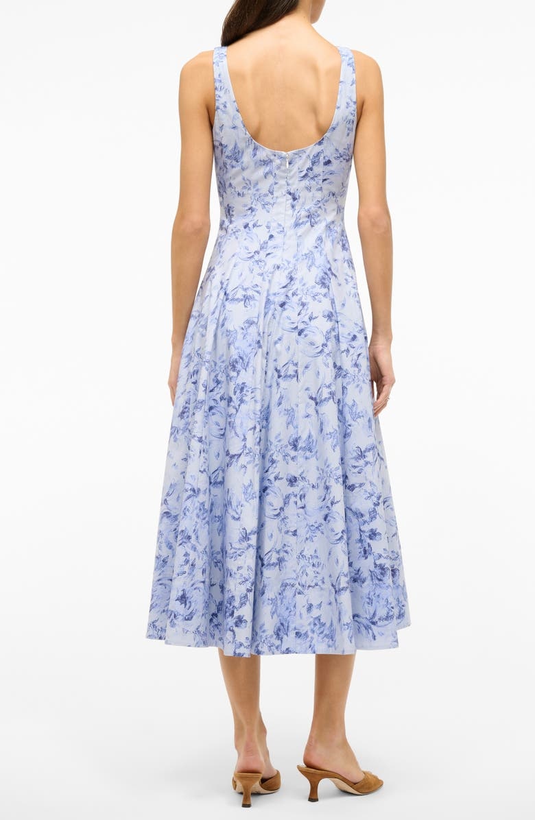 with floral print dress