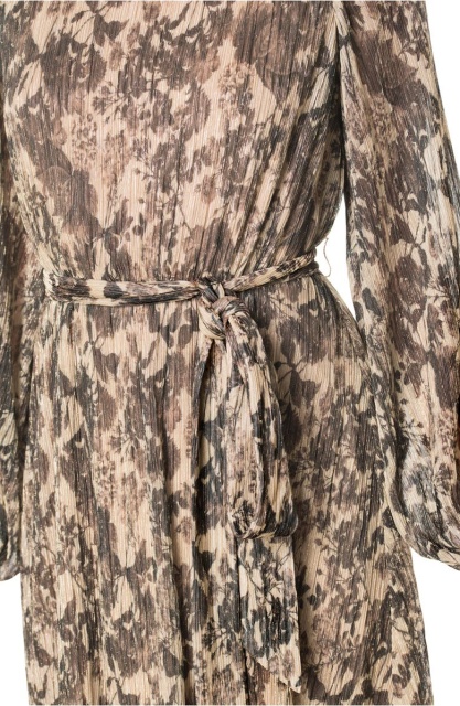 with floral print dress