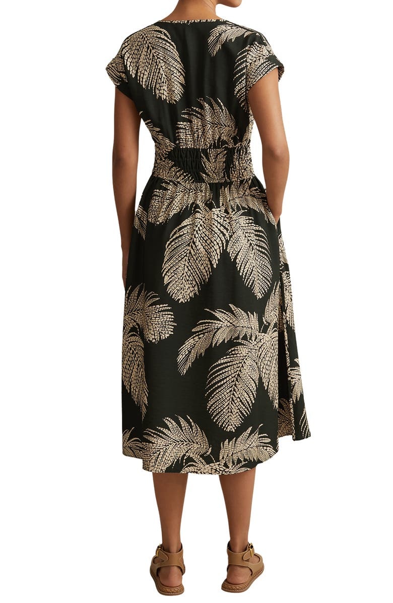 with floral print dress