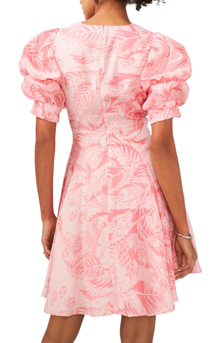 with floral print dress