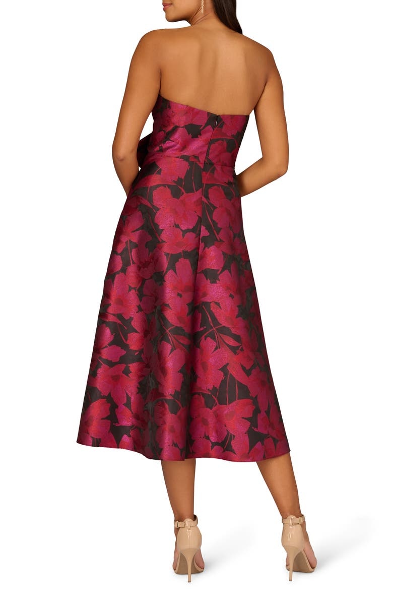 with floral print dress