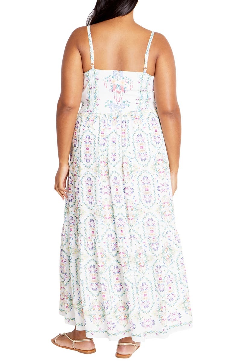 with floral print dress