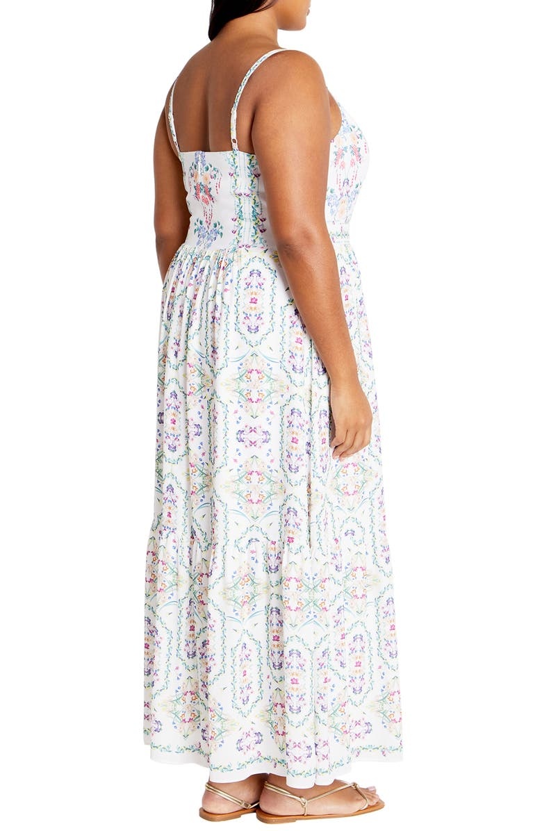 with floral print dress