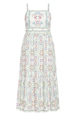 with floral print dress