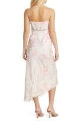 with floral print dress