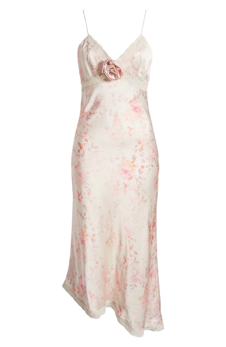with floral print dress