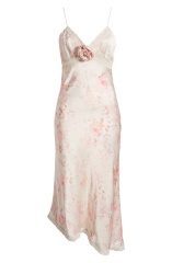 with floral print dress