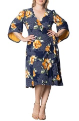 with floral print dress