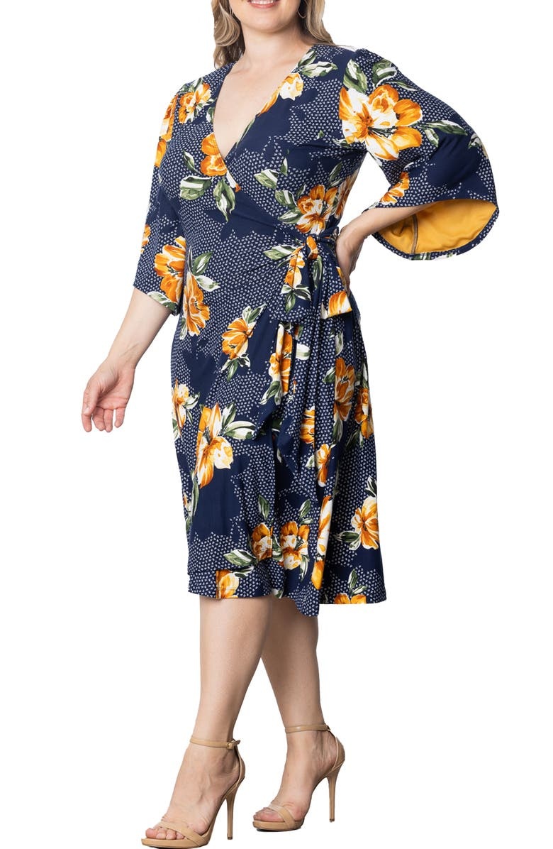 with floral print dress