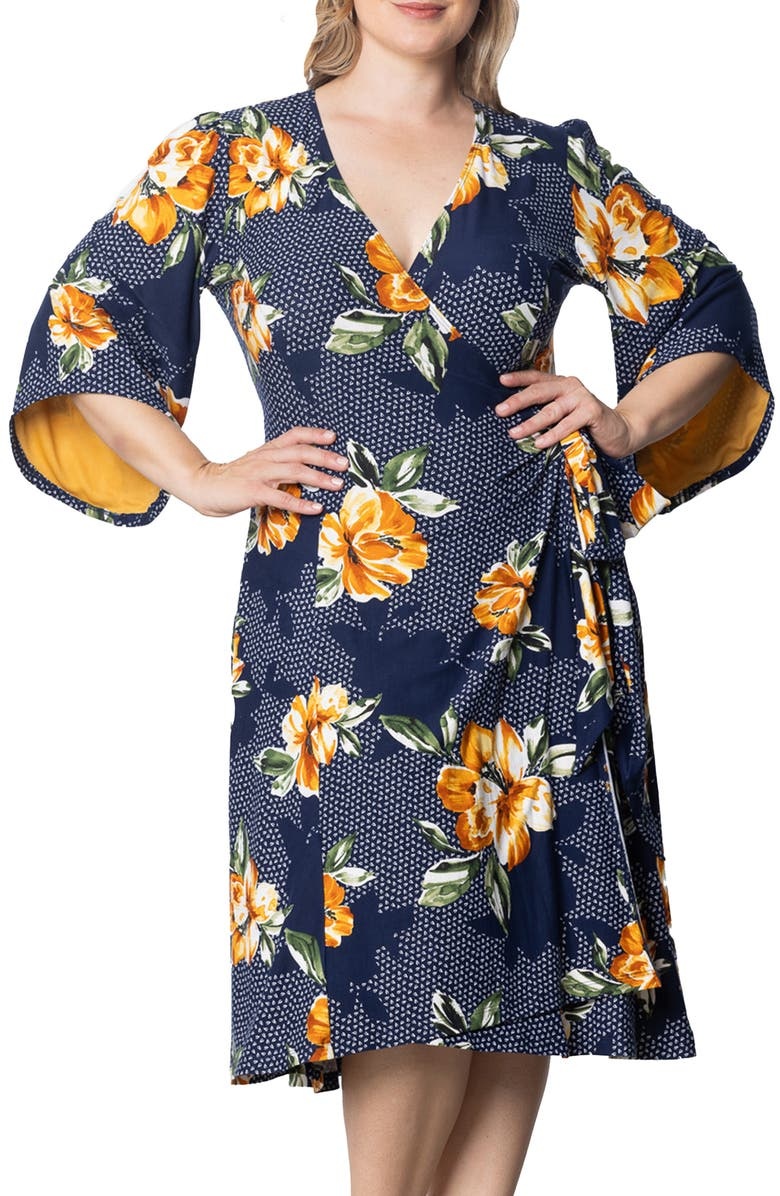 with floral print dress