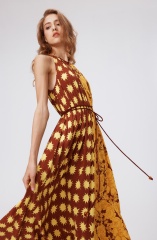 with floral print dress