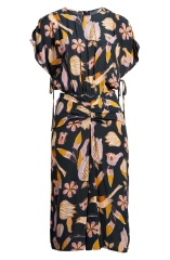 with floral print dress