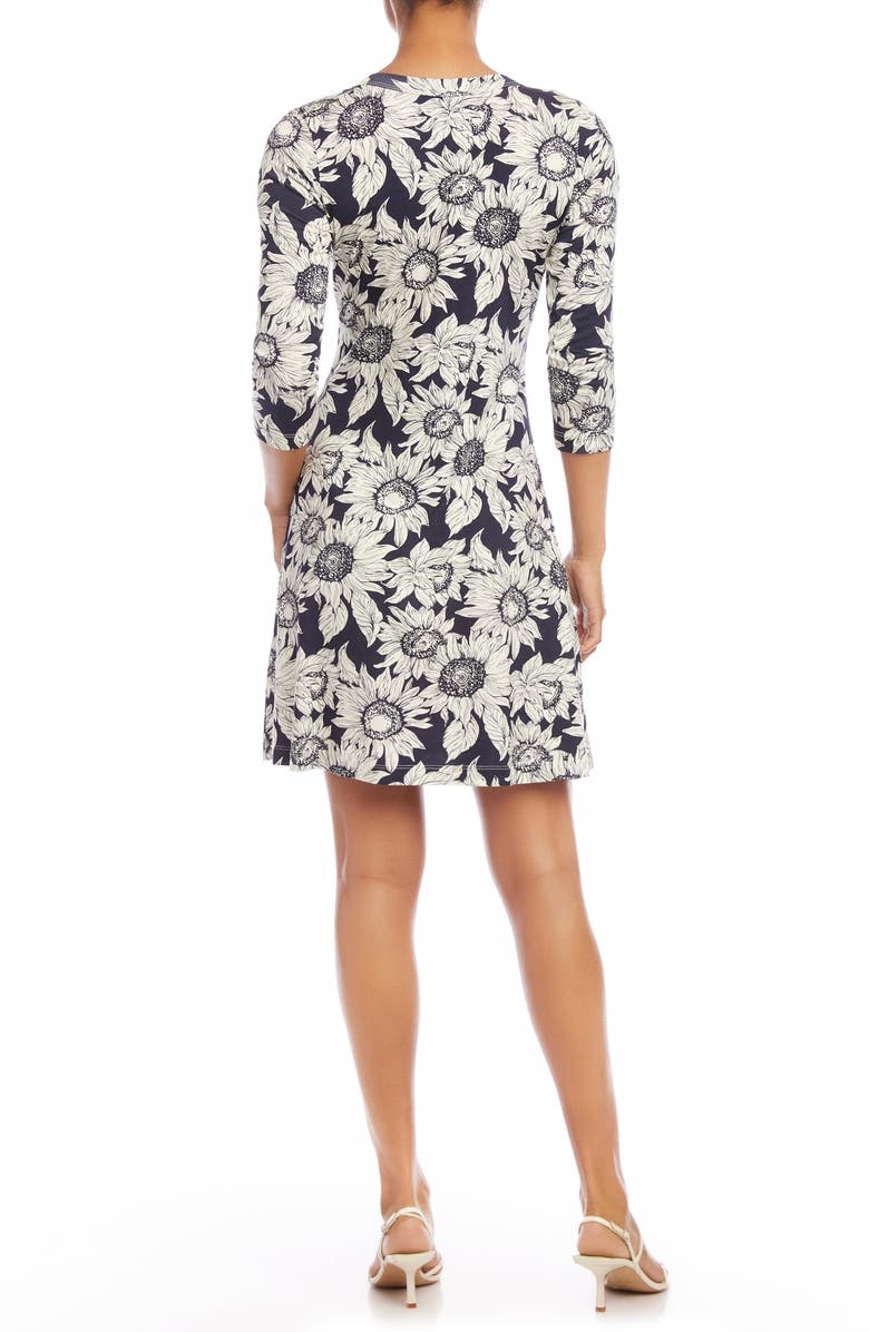 with floral print dress